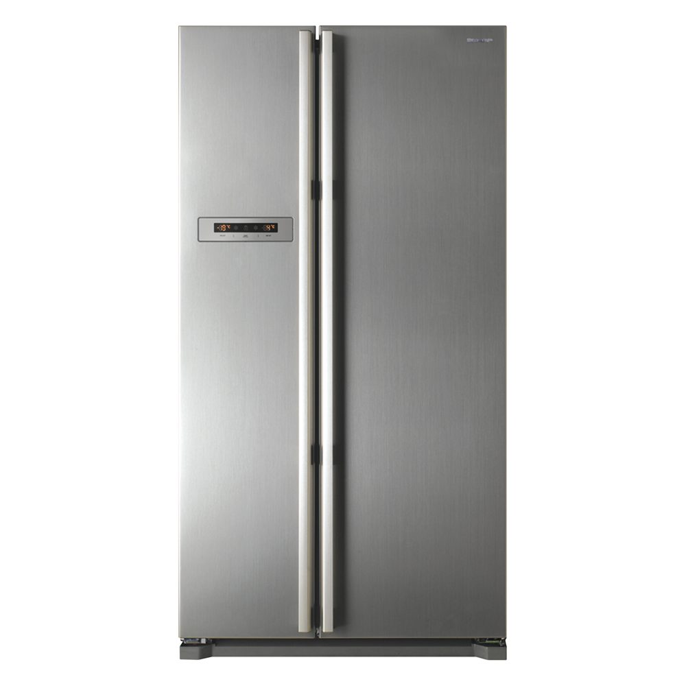 Sharp Side By Side Refrigerator Sj X66st Sl At Esquire Electronics Ltd