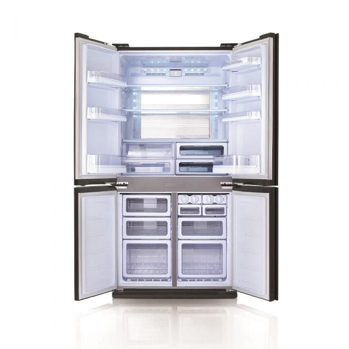 Sharp 4-Door Refrigerator SJ-FX87V-BK at Esquire Electronics Ltd.